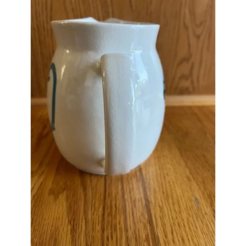 Arabia Finland‎ Scandinavian Mod Kitty Blue Cat Large Pitcher Vintage